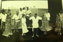 Vintage costumes in action in a 1987 production.